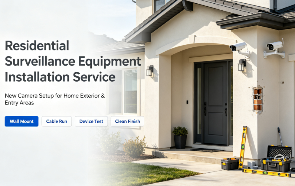 Residential Surveillance Equipment Installation Service